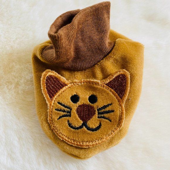 Baby Newborn Girl Sock Booties 2-pk bundle, Cat and Fruit Pattern - Picture 3 of 7